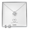 Love & Knot Necklace & Earring Set
