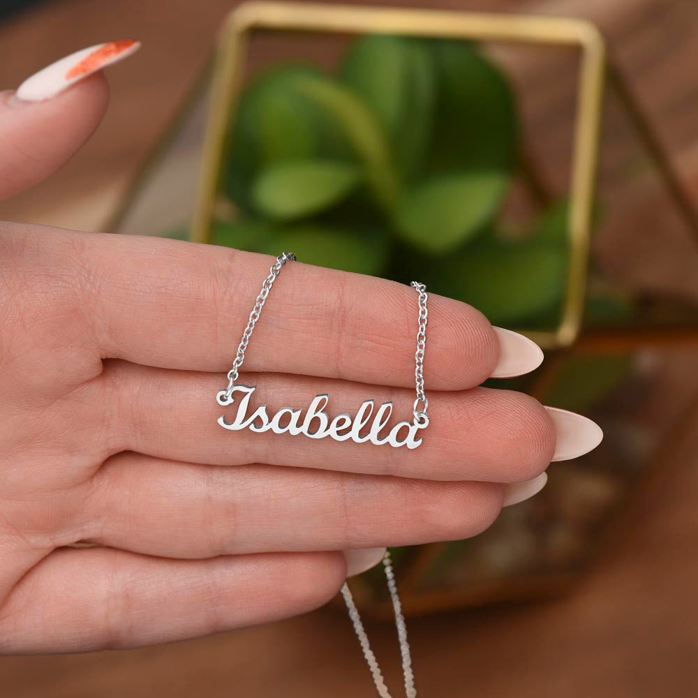 Modern Custom Name Necklace