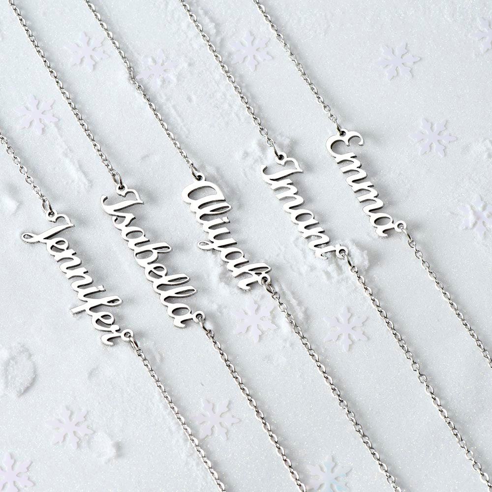 Modern Custom Name Necklace