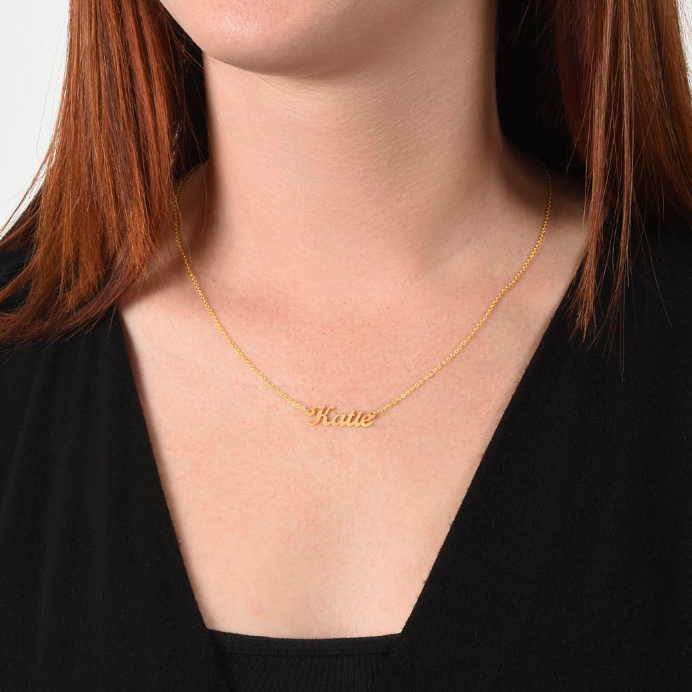 Modern Custom Name Necklace