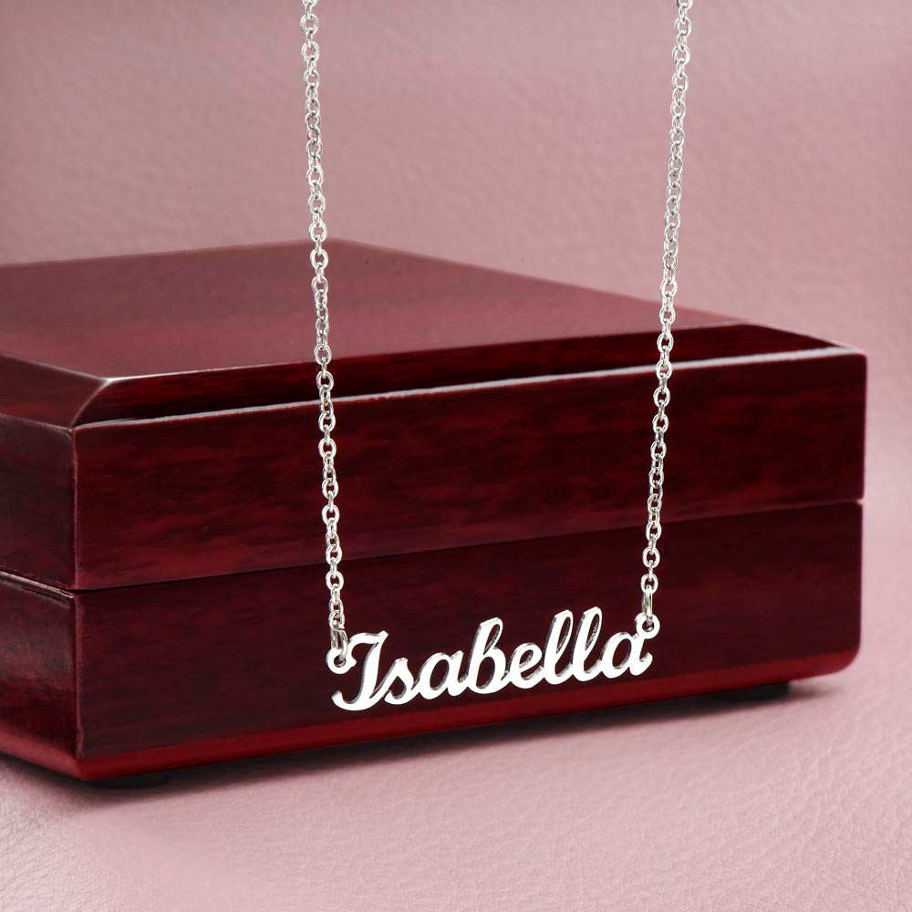 Modern Custom Name Necklace